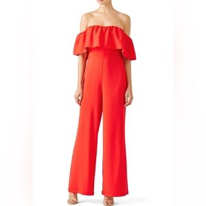 Red Delilah Jumpsuit by Amanda Uprichard : Size Large